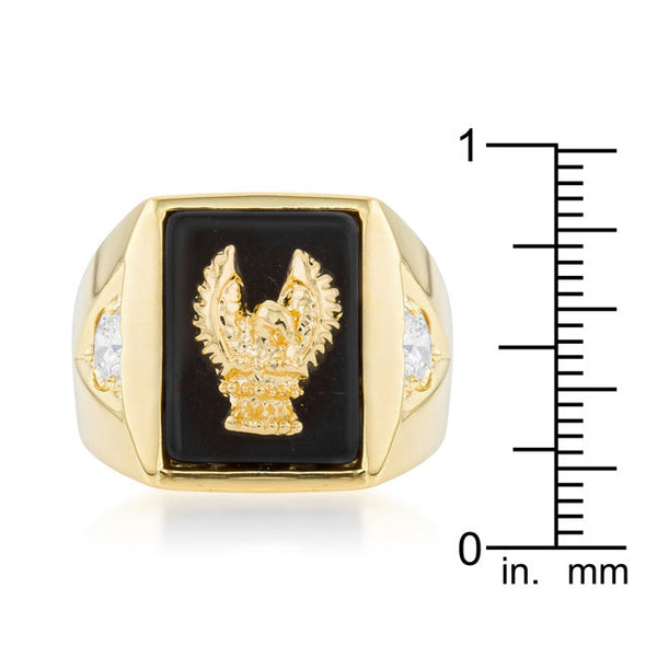 Golden Eagle Mens Ring