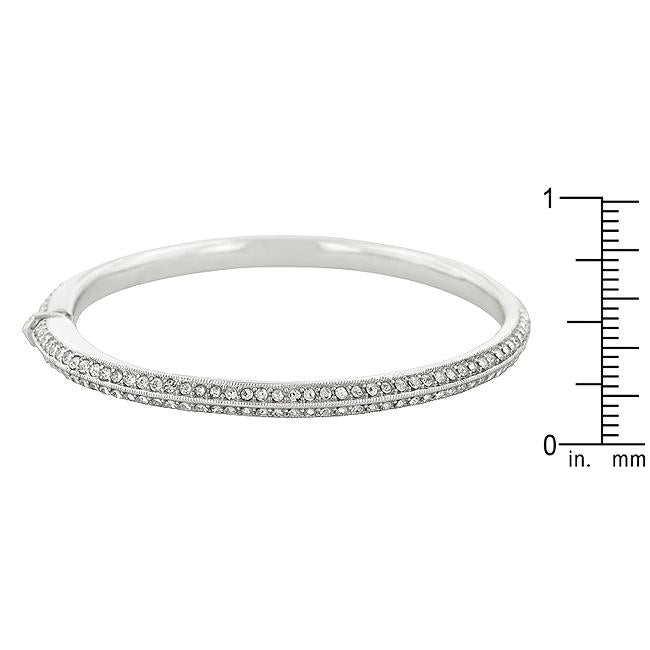 Crystal Embellished Bangle Bracelet