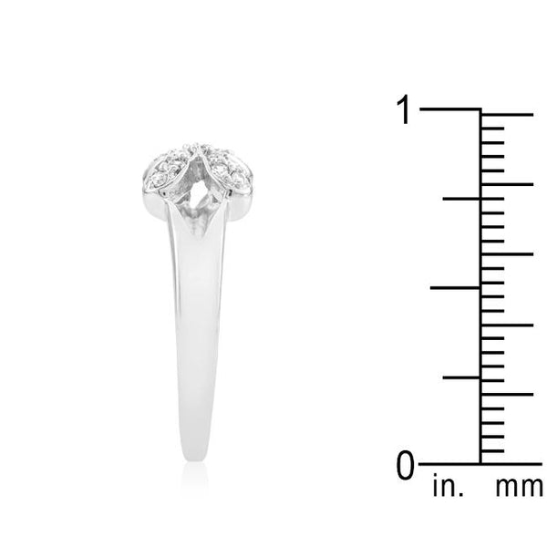 Simple Flower CZ Ring