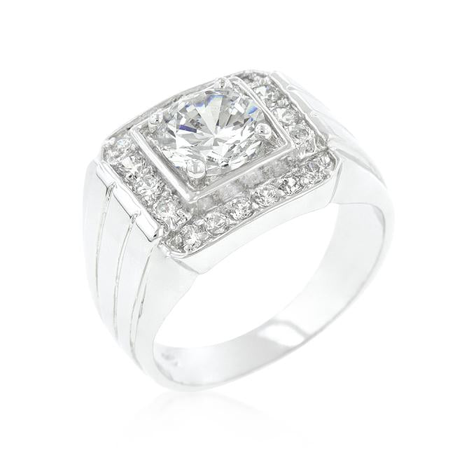 Pave Mens Cubic Zirconia Ring