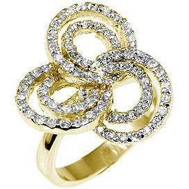 Pave Swirls Fashion Ring