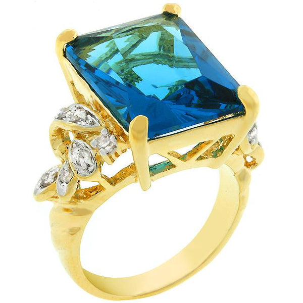 Blue Lagoon Cocktail Ring
