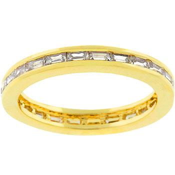 Golden White Eternity Ring