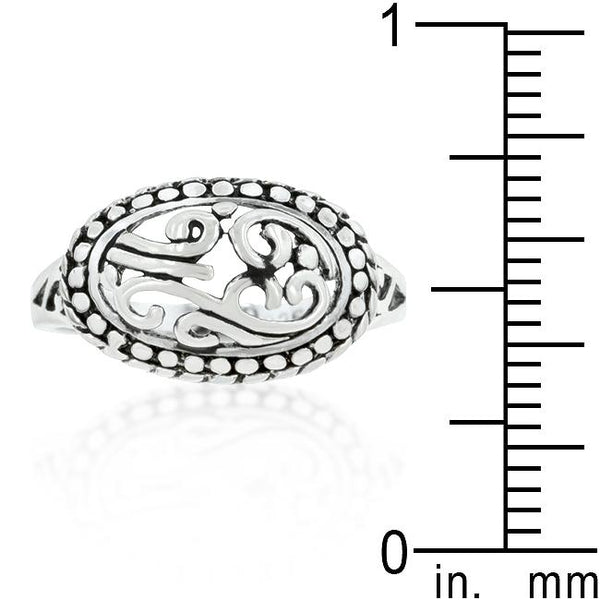 Antique Filigree Crest Ring