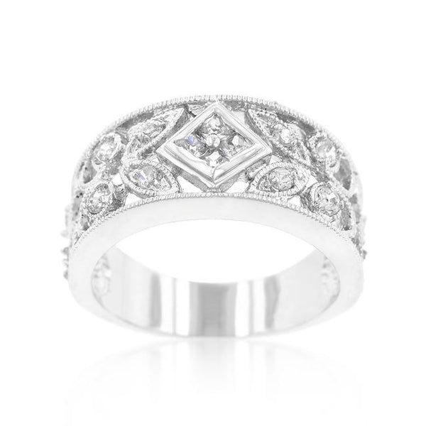 Spring Floral Cubic Zirconia Band