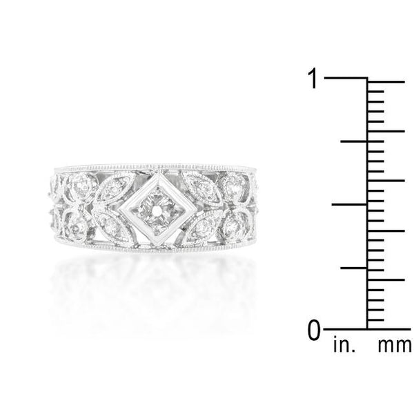 Spring Floral Cubic Zirconia Band