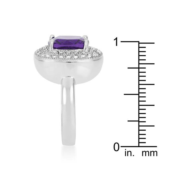Purple Bridal Cocktail Ring