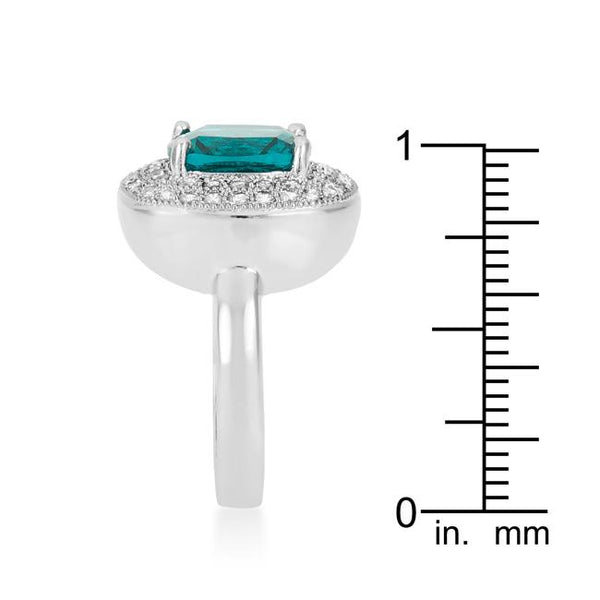 Aqua Bridal Cocktail Ring