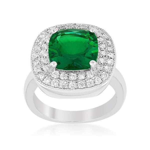 Green Bridal Cocktail Ring