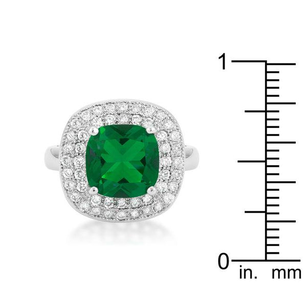 Green Bridal Cocktail Ring