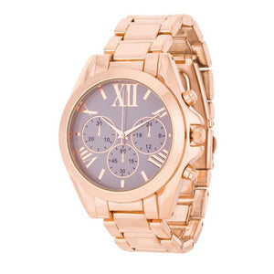 Roman Numeral Rose Gold Watch