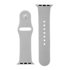 Light Grey Silicone Sports Watch Band 42mm