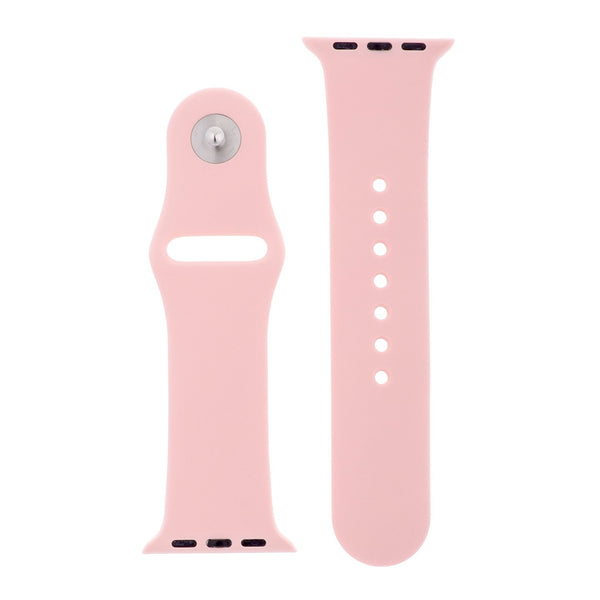 Pale Pink Silicone Sports Watch Band 42mm