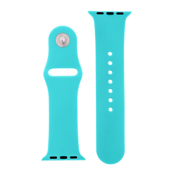 Totally Turquoise Silicone Sports  Watch Band 38mm