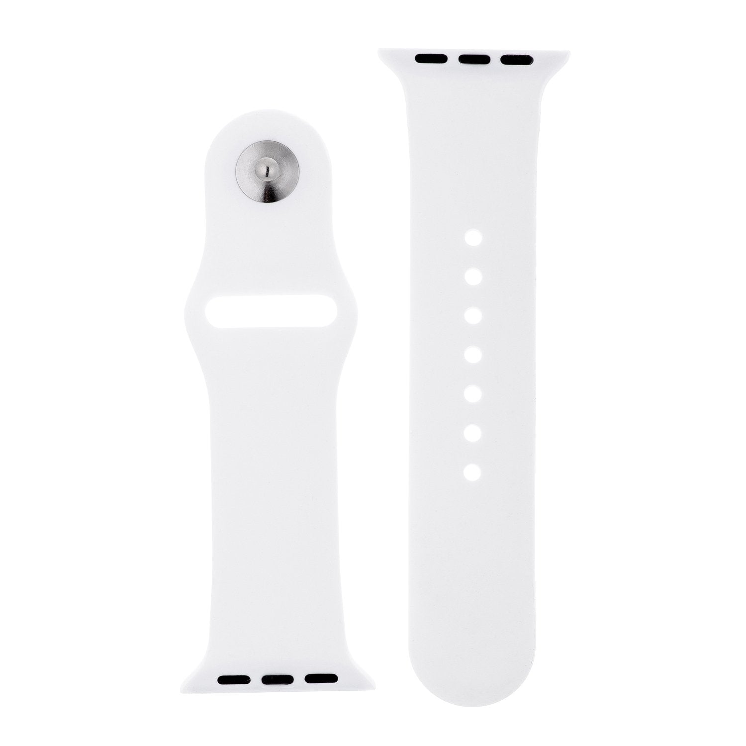Classic White Silicone Sports Watch Band 42mm